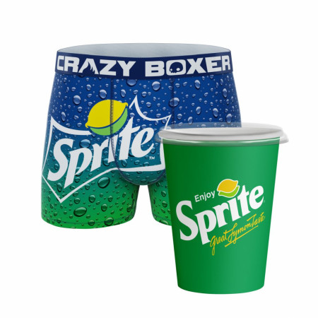 Crazy Boxers Sprite Refresher Boxer Briefs in Soda Cups